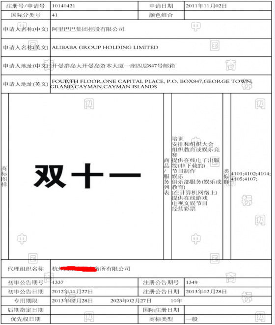 詳解：阿里“雙十一”商標(biāo)殺傷力到底有多大？